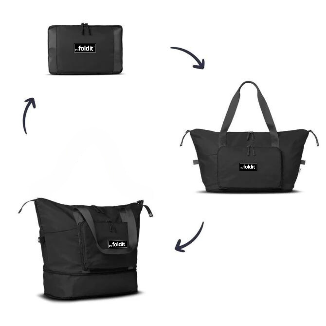 Bolsa de Viaje Negro- TheFoldit [OFERTA 2X1]