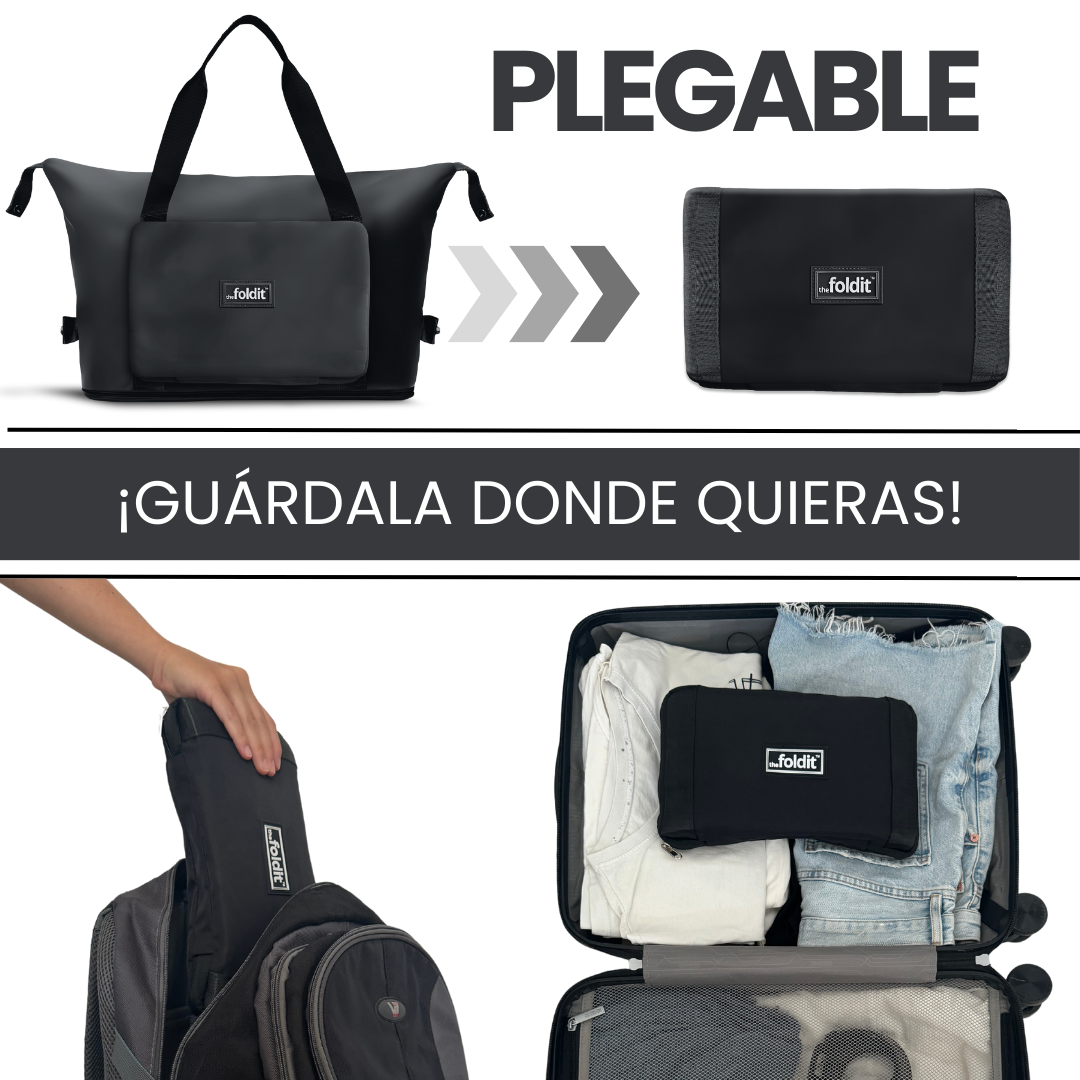 Bolsa de Viaje Negro- TheFoldit [OFERTA 2X1]