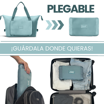 Bolsa de Viaje Azul Verdoso - TheFoldit [OFERTA 2X1]